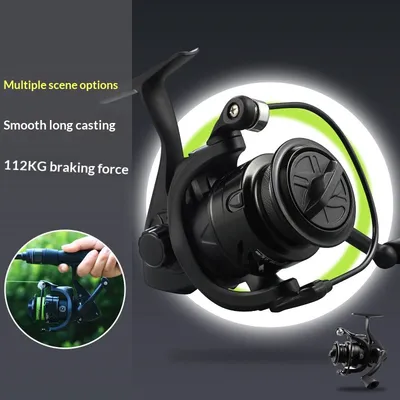 Long Cast High Speed All Metal Black Warrior Micro Baitcasting Reel