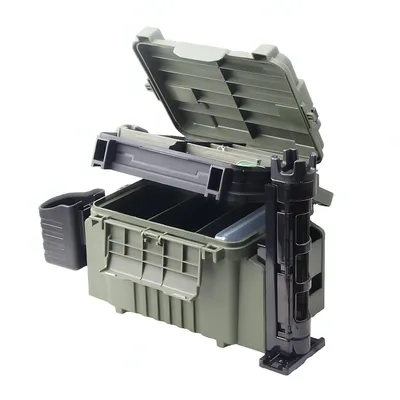 Reinforced Thickened High-Capacity Multi-Compartment Sit-On BaitcastingSea Fishing Tackle Box