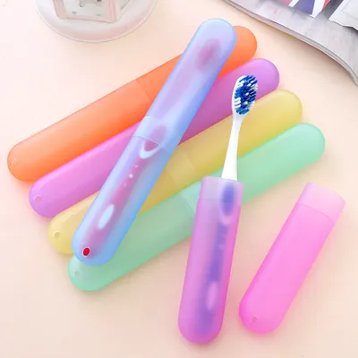 Portable toothbrush case-random color-1 pack
