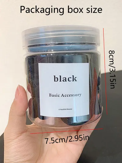 Thick rubber band-black-50 pieces/box