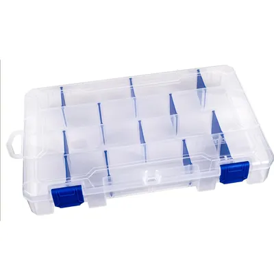 Outdoors Tuff Tainer Fishing Tackle Box With Zerust Anti Rust Dividers Clear Lure Organizer 11 Inch