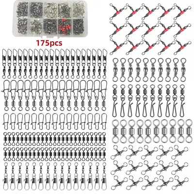 175 Pieces Fishing Connector Ball Bearing Boxed