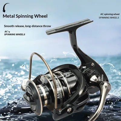Fishing Reel AC Spinning Reel Universal Fishing Reel All-Metal Fishing Reel Designed For Long-Distance Casting