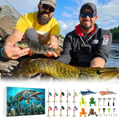 24 Countdown Christmas Fishing Set