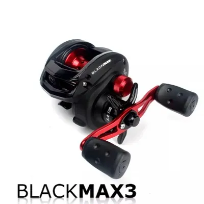 BMAX3 Baitcasting Reel Raft Reel Long-range Casting Anti-explosion Line Black Mine Fishing