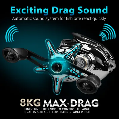 Long-cast Lure Spinning Reel With Drag Adjustment Alarm Electroplated Fishing Reel