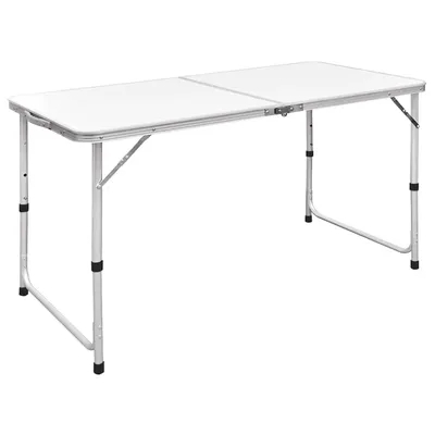   Folding Camping Table, Height Adjustable,   Camping Table with 4