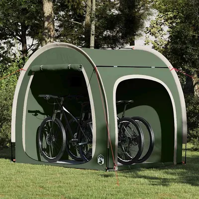   bicycle garage with roof and storage 218 x