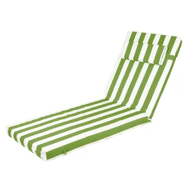Outdoor Chaise Lounge Cushion, 72 In. X 21 In. X 3 In. Waterproof Fade-Resistant Patio Chair Pad For Pool Beach