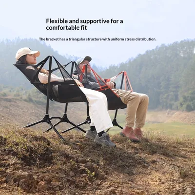 Fishing Rocking Chair Aluminum Alloy Camping Rocking Chair
