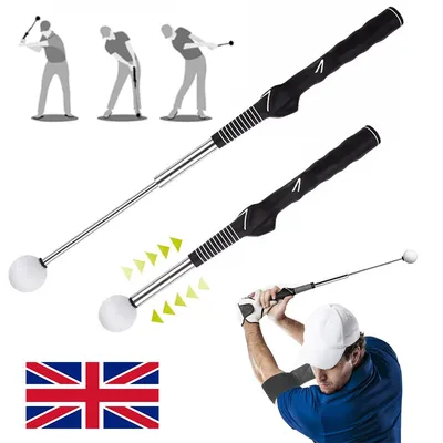 Retractable Golf Swing Training Aid Golf Grip Trainer Indoor Warm Up Practice