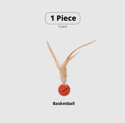 Stretch Cat Toy Ball-Basketball Model-30mm-1 piece