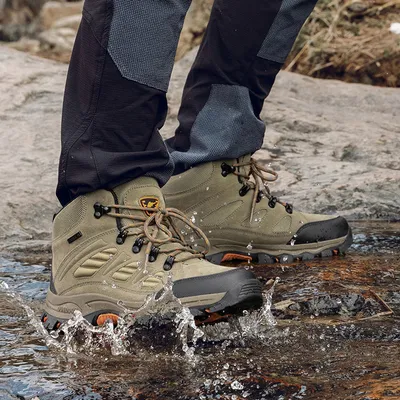 Couple's High-top Breathable Waterproof Non-slip Camping Leisure Mountaineering Shoes