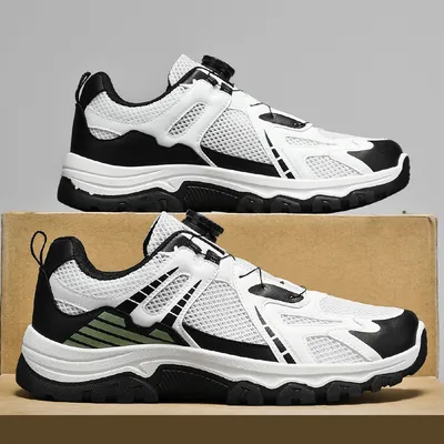 Men's Summer Hiking Shoes, New Breathable Hollow Mesh Sneakers, Non-slip Wear-resistant Casual Dad Shoes For Men