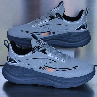 Waterproof Leather Upper Soft Sole Non-slip Lightweight Shock-absorbing Athletic Shoes