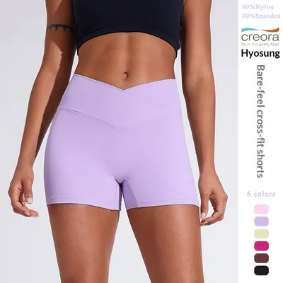 Summer Womens European And American-Style Peach-Shaped Butt-Lifting Fitness Pleated High-Waist Yoga Pants