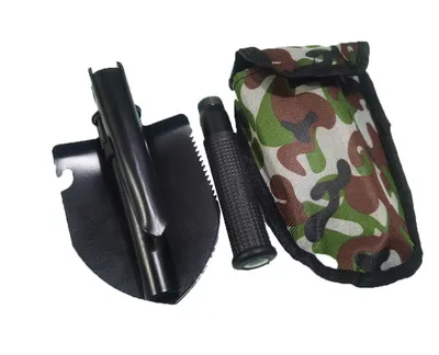 Outdoor shovel-stainless steel-black-11 * 17 *9cm-1 piece