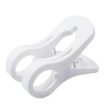 Windproof drying clip-white-1 pack