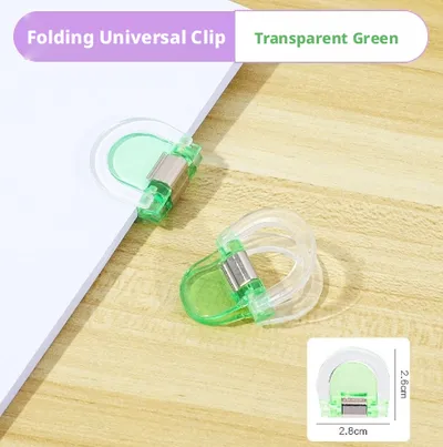 Transparent Long Tail Clip-Green-1 piece