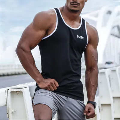 Mens Muscle-Style Casual Summer Sports Vest