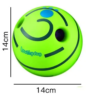 Pet sound ball-14cm green ball-1 piece