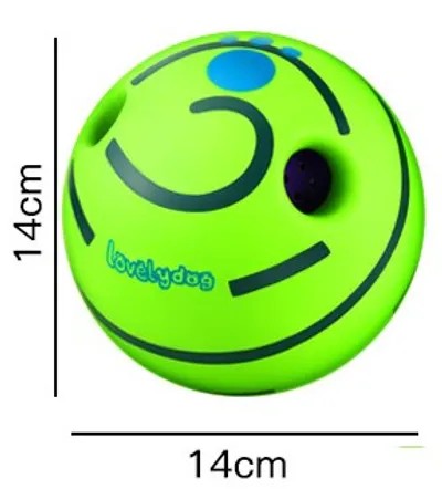 Pet sound ball-14cm green ball-1 piece