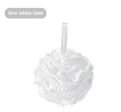 Soft bathing ball-white-30g-1 piece