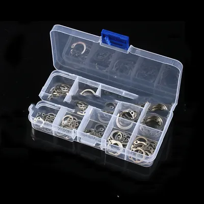 100pcs Boxed Elastic Circlips For Shafts