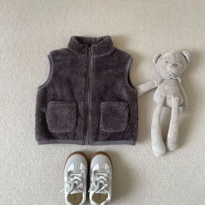  Autumn And Winter New Boys And Girls Cotton Vest Children Keep Baby Warm Plush Outerwear Vest Foreign Trade WeChat