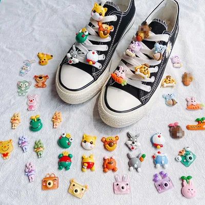 10 PCs Shoelace Buckle Decorative Cartoon Cute Shoe Buckle Accessory Shoes Accessories Pendant Creative Shoe Ornament