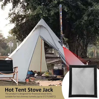 Tent Chimney Pipe Heat Proof Ring Protective Cover