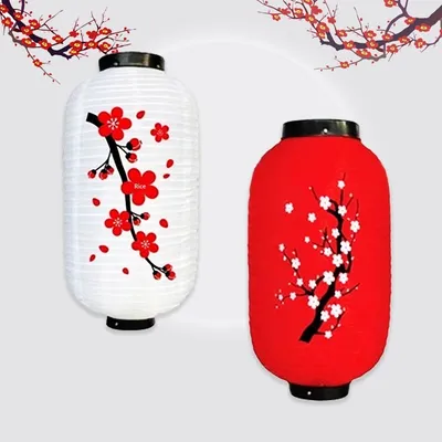 Plum Blossom Brushed Finish Waterproof Japanese-style Lantern Decoration