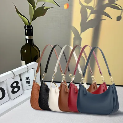 Minimalist Textured Shoulder Bag Trendy Crossbody Bag