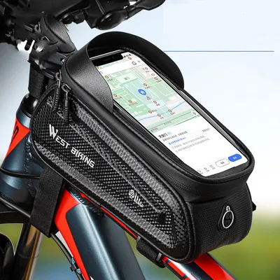 Bicycle Mobile Phone Touch Screen Upper Saddle Bag Cycling Fixture