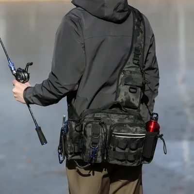 Chest Pack And Fishing Rod Bag High-capacity Fishing Backpack