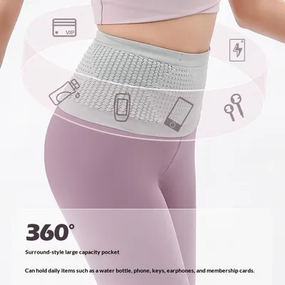 Multi Functional Solid Color Outdoor Fitness Waist Bag