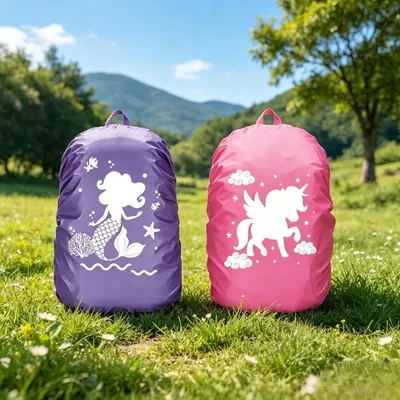 Rain Cover For School Bags And Backpacks - Lightweight And Easy To Put On - Practical Companion For On-the-Go