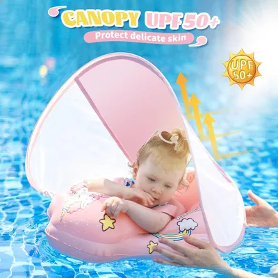6-36 Months Swimming Ring Baby With Swimming Aid,Baby With Adjustable Safety SeatInflatable,Baby FloatToddler Pool Swimming Ring,L