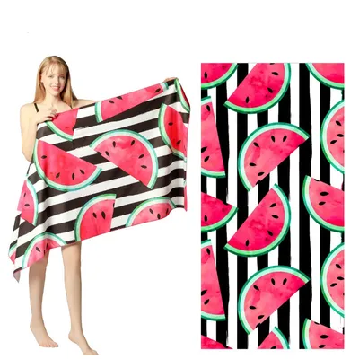 Double sided fast drying rectangular bath towel