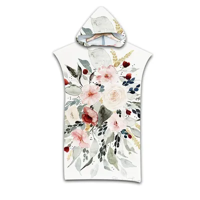 Beach Sun Protection Windproof Changing Bathrobe Hooded Cloak