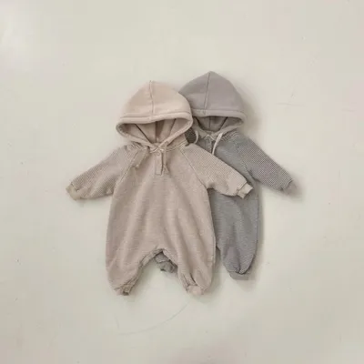 Baby Fashion Hooded Long Sleeve Bodysuit