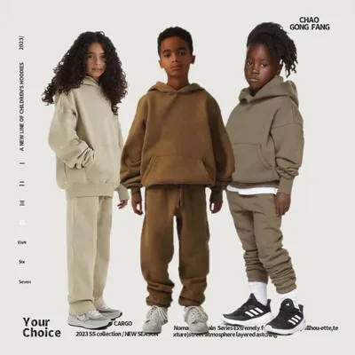 Autumn Winter Fleece-Lined Solid-Color Hoodie