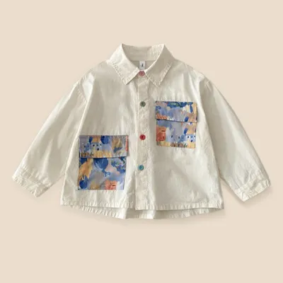 Spring New Stylish Childrens Long-Sleeve Shirt