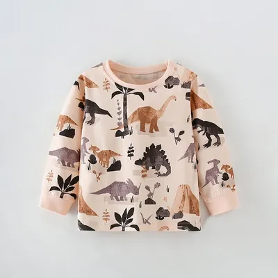 Casual Round-neck Long-sleeve Boys Clothing