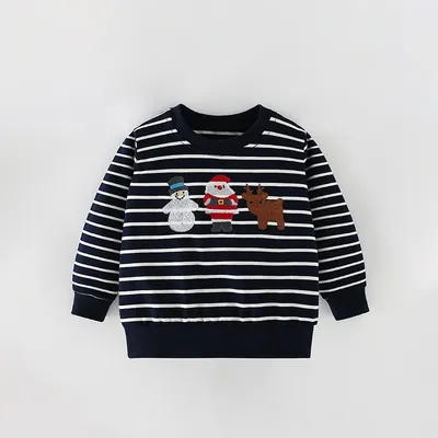 Boys Christmas-Style Hoodie For Autumn And Winter