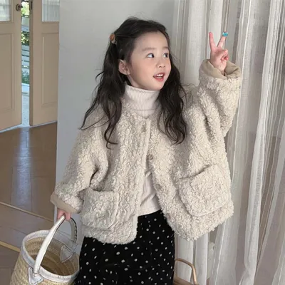 Winter One-piece Fleece Double-sided Fleece Clothing, Warm Cotton-padded Coat