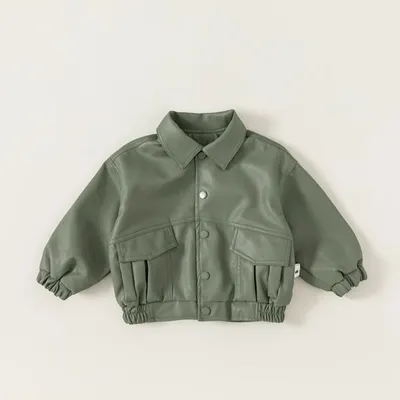 Children's Coat Autumn Leather Top