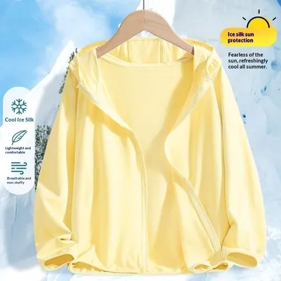 Childrens Lightweight Ice-silk Quick-drying Sun-protective And Breathable Jacket
