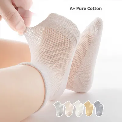 Baby Infant Thin Breathable Hollow-out Short Socks
