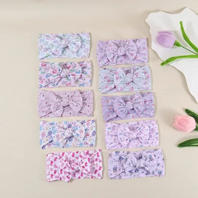 Children's Digital-Print Bow Headpiece